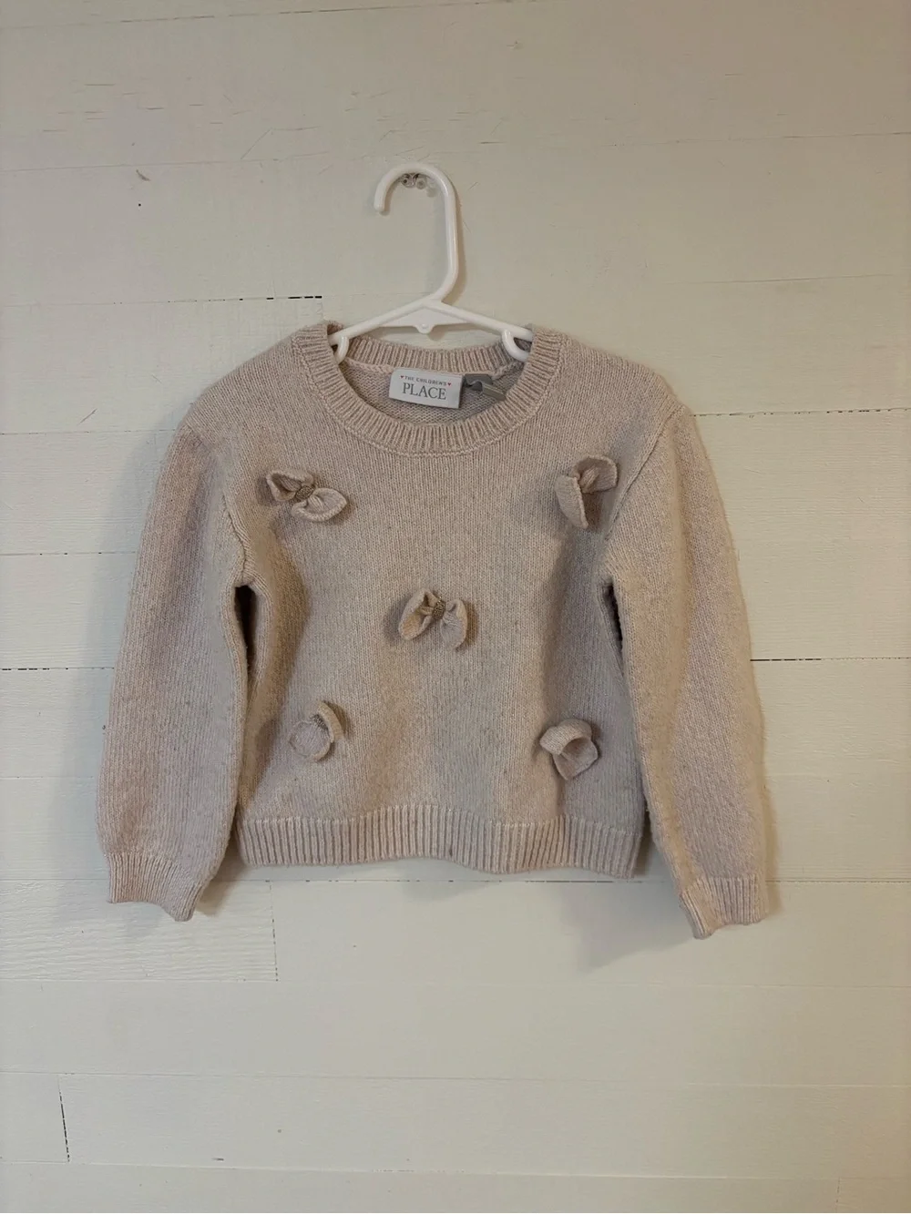 The Children’s Place Pink Bow Knit Sweater Size 5T